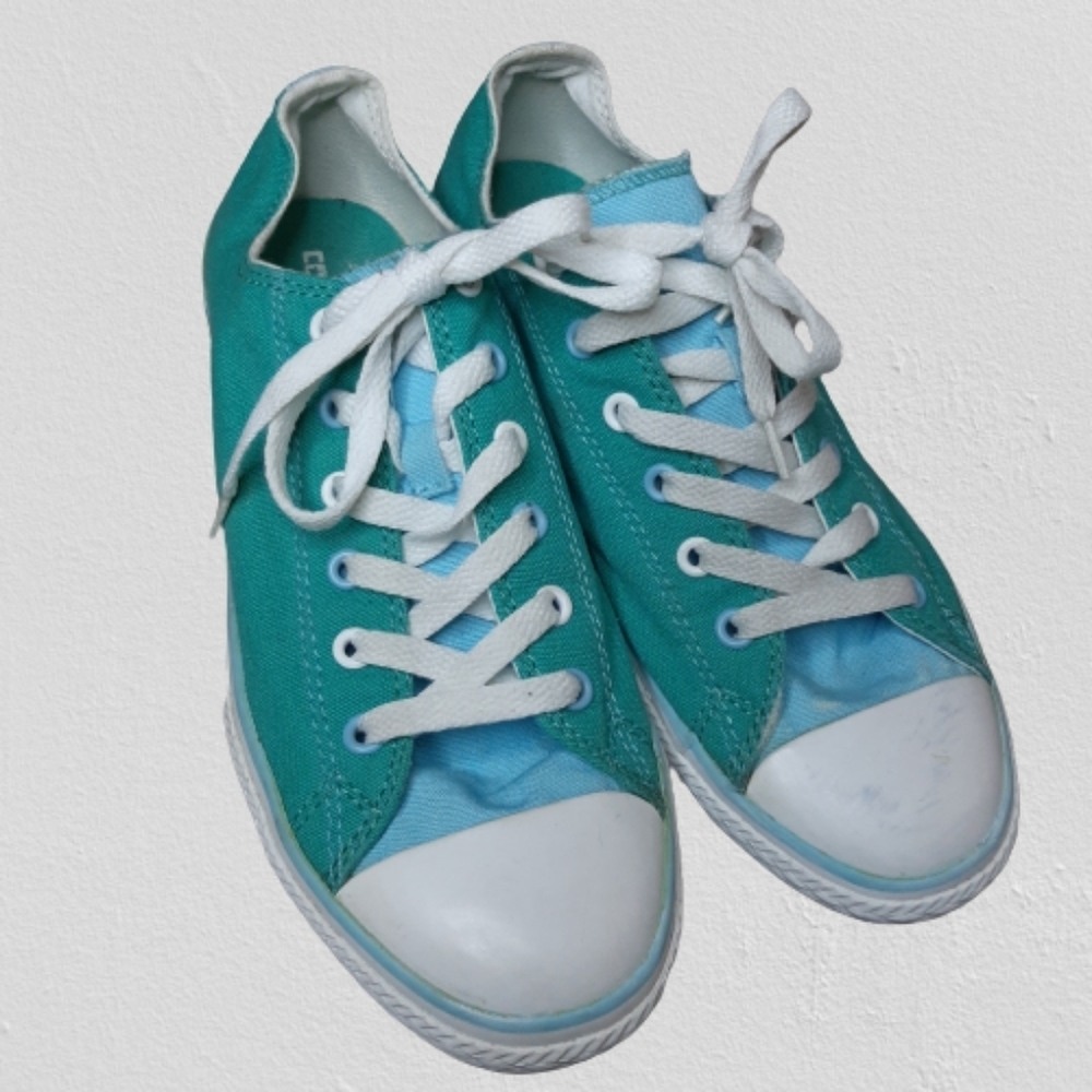 Converse Chuck Taylor All Star Aqua Teal Low Top Sneakers Size 6